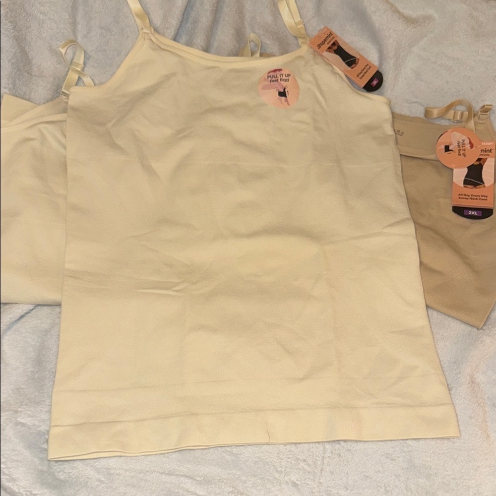 Shapermint Women's Camisoles in Cream and Tan - Picture 5 of 13